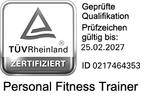 Logo TÜV Rheinland Eike Zywietz Geprüfter Personal Fitness Trainer